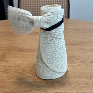 Chic Cream Sun Visor Hat